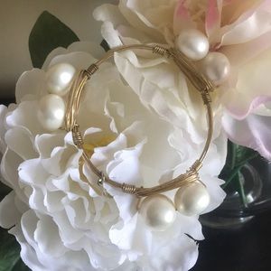 BOURBON AND BOWTIES Pearl Bangle Bracelet